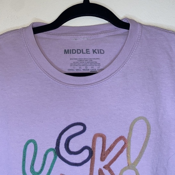 Middle Kid-No F to give tee shirt size L - Picture 3 of 7
